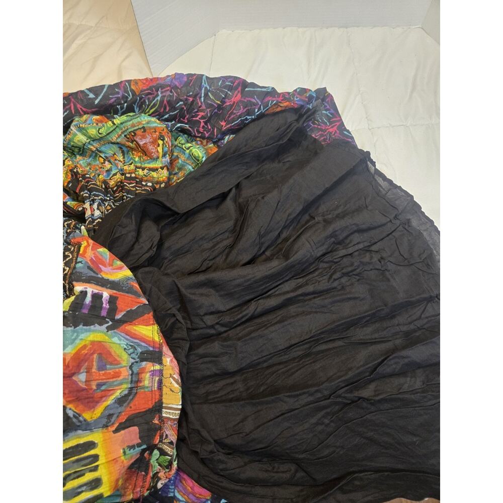 TravelSmith Black Multicolor Boho Tiered Maxi Skirt - Picture 7 of 7